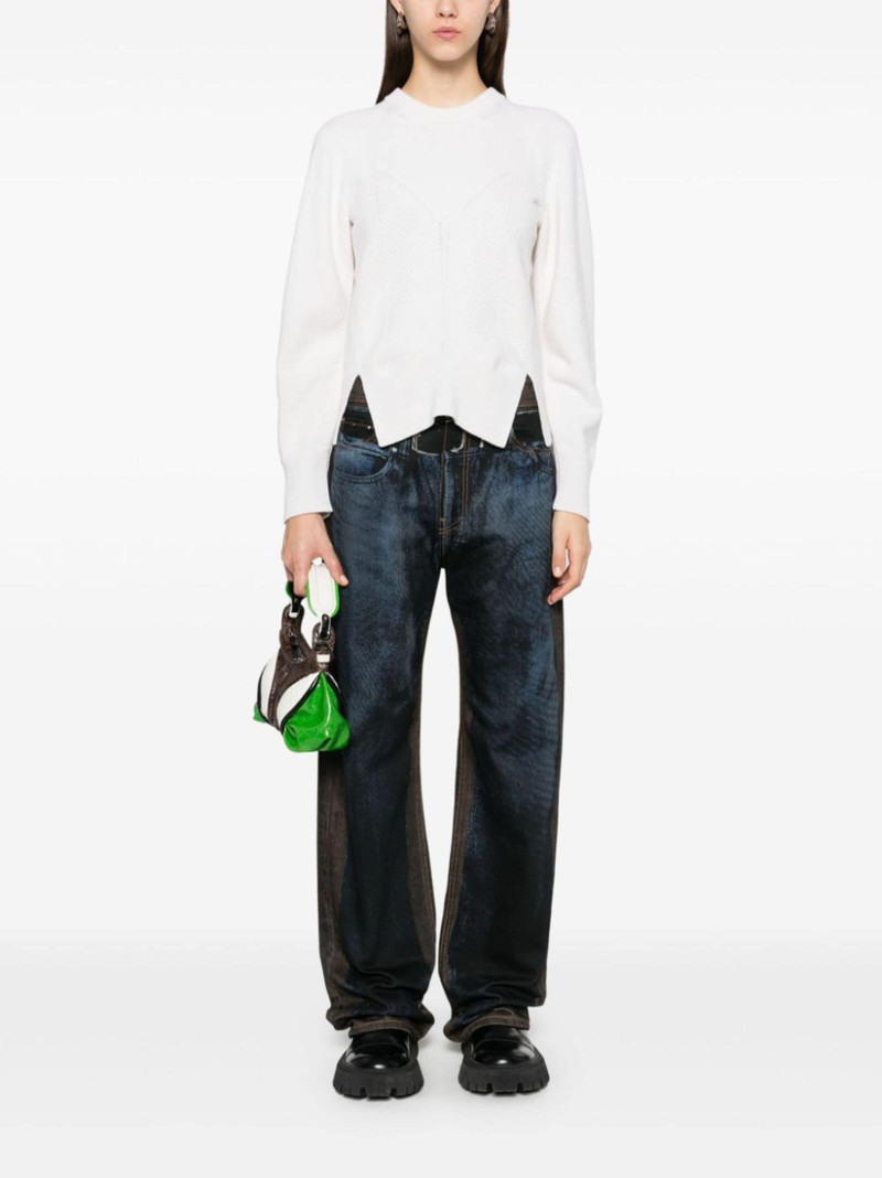 trompe l'oeil-print jeans 3