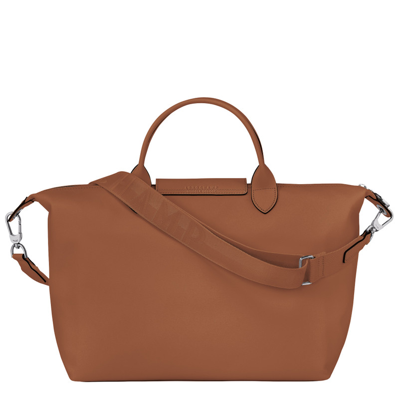 Le Pliage Xtra L Handbag Cognac - Leather 3