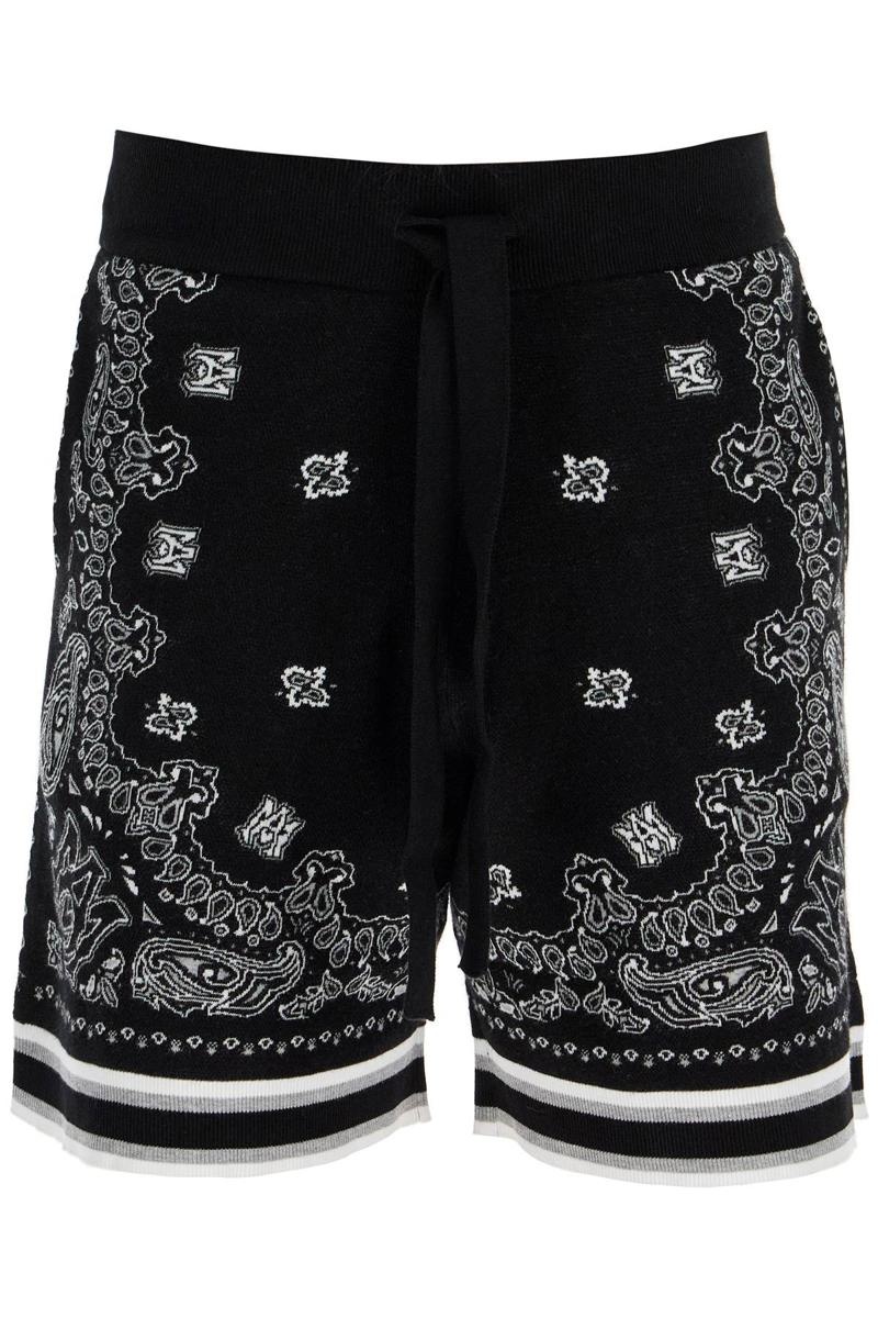 Amiri Knitted Bandana Bermuda Shorts - 1