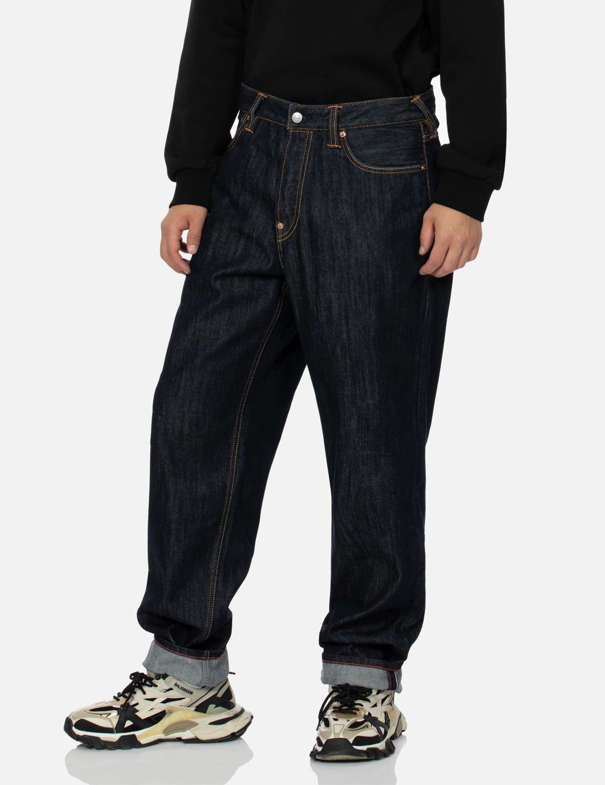 HEAT TRANSFER STONE HOLLOW-OUT SEAGULL FASHION FIT JEANS - 4