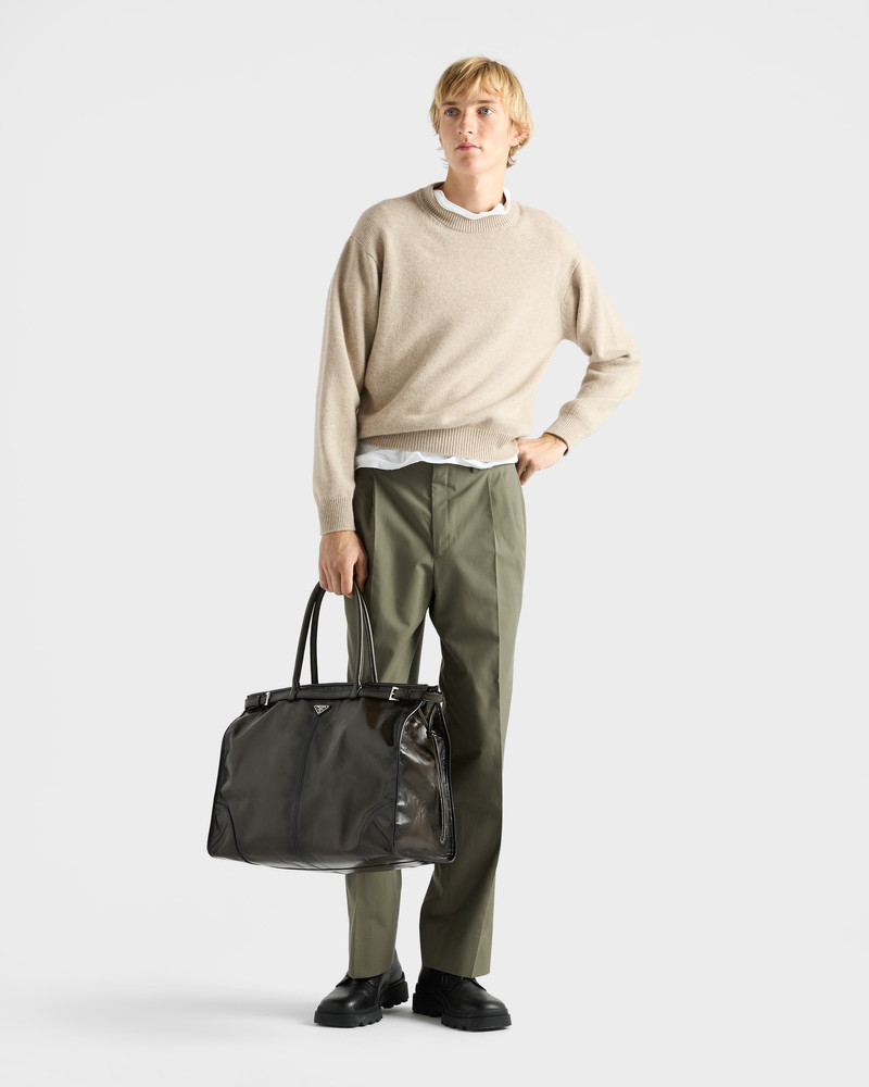 Prada Re-Cashmere crew-neck sweater outlook