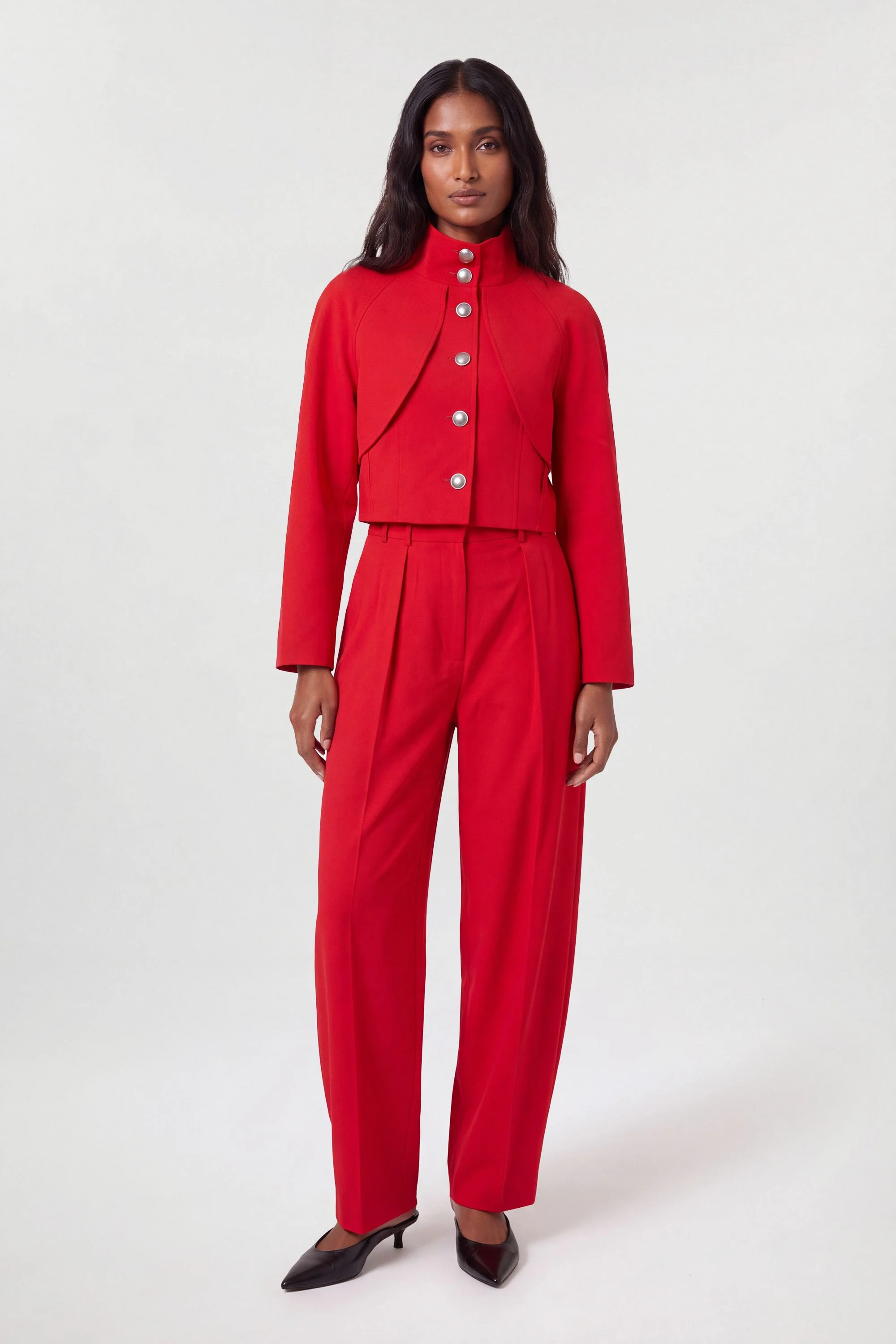 Polished Compact Rounded Tailored Jacket - 1