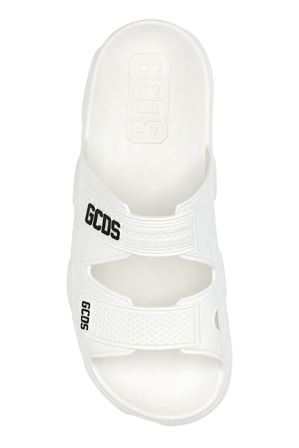 White rubber GCDS slippers - 4