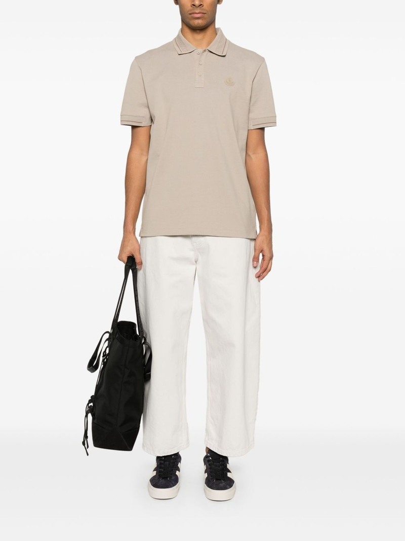 Moncler logo-patch polo shirt outlook