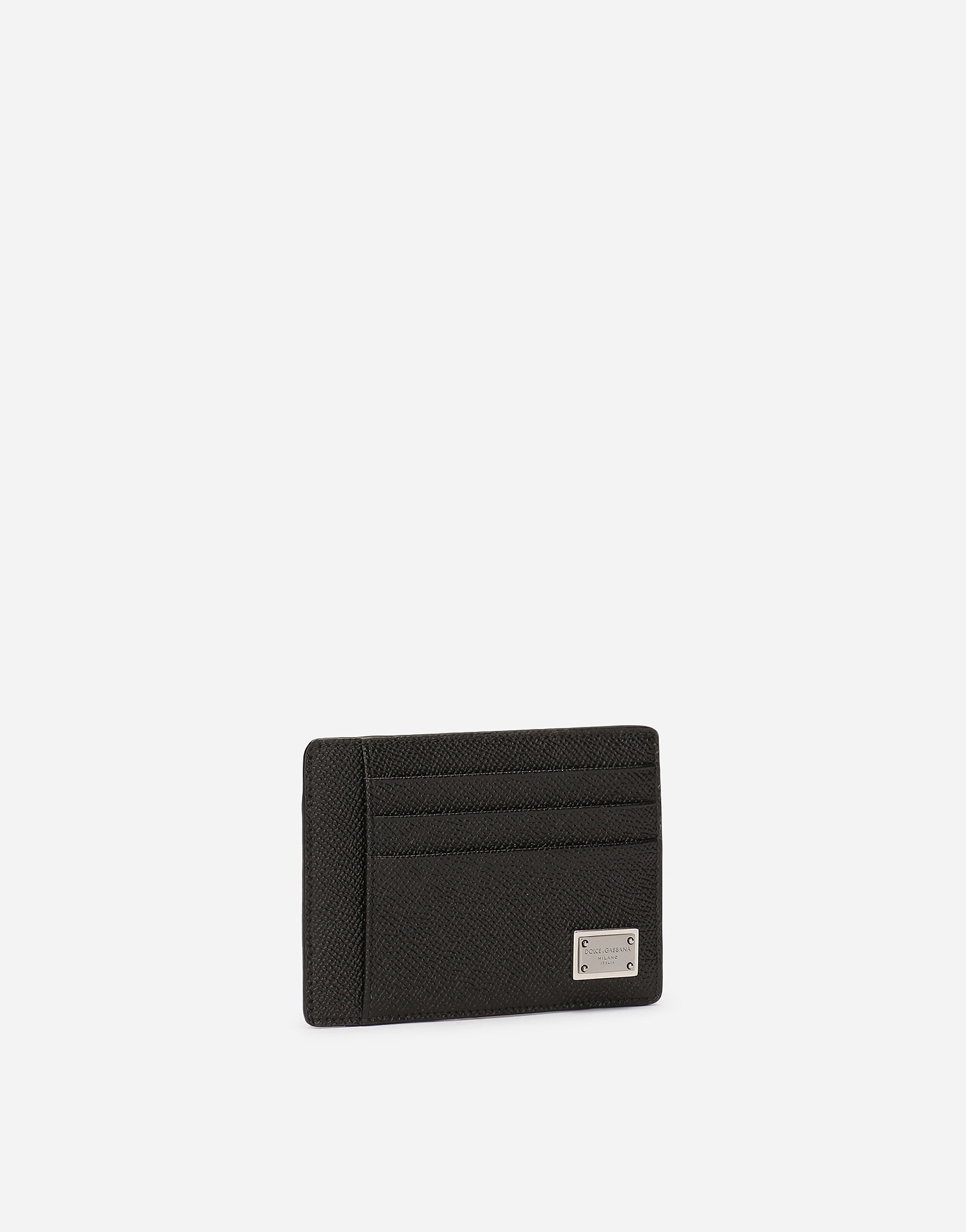 Dauphine-print calfskin card holder - 2