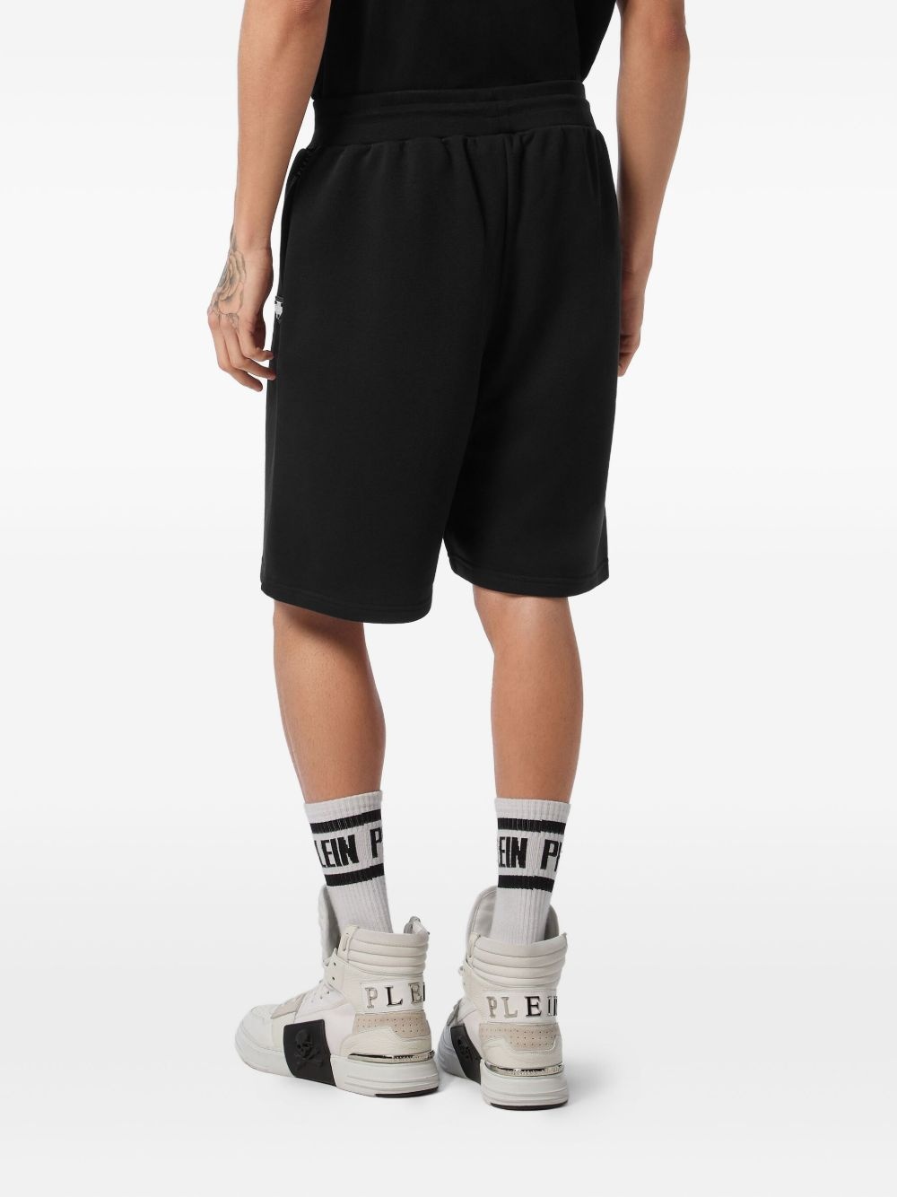 cotton track shorts - 4