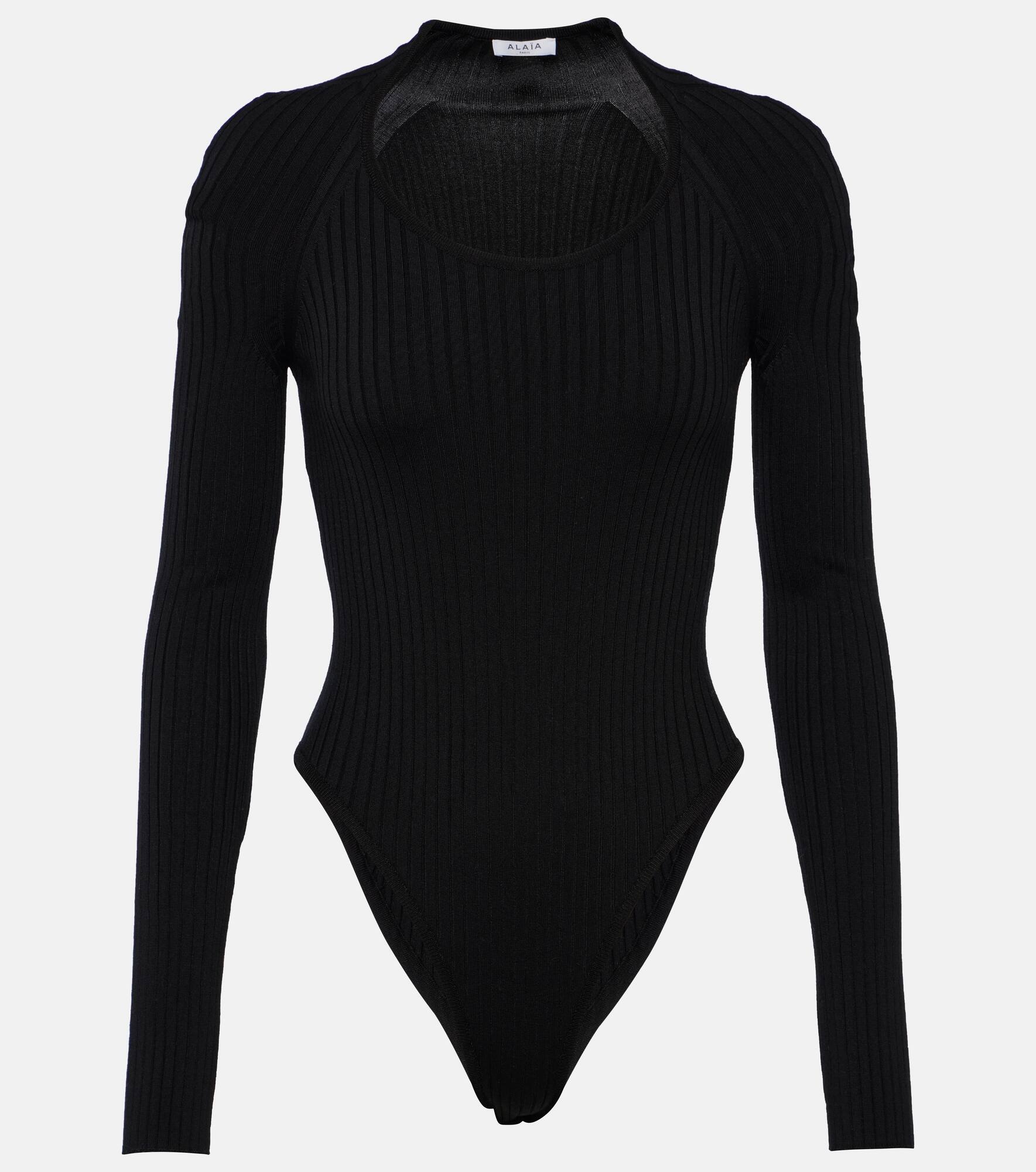 Ribbed-knit bodysuit - 1