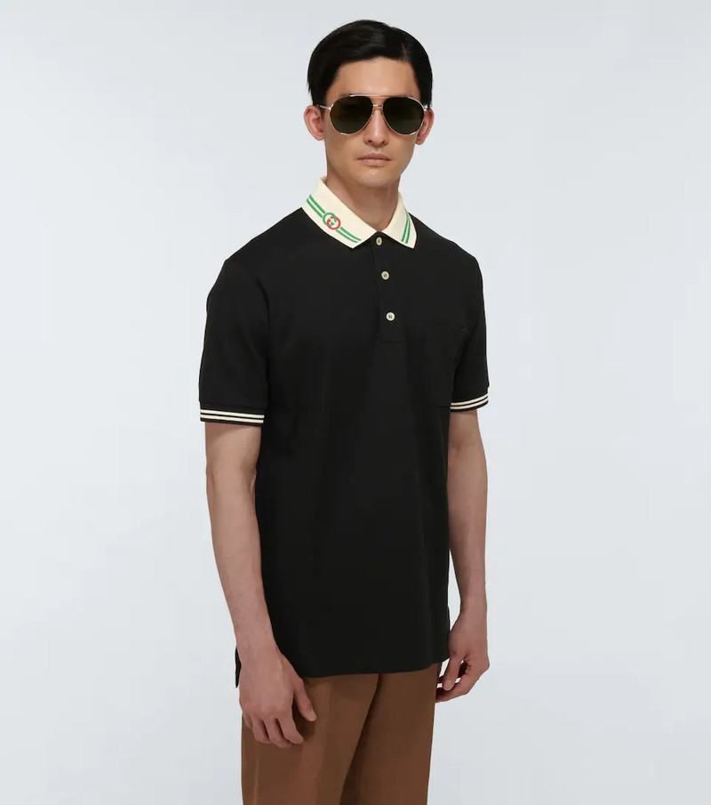 Interlocking G-collar polo shirt 3