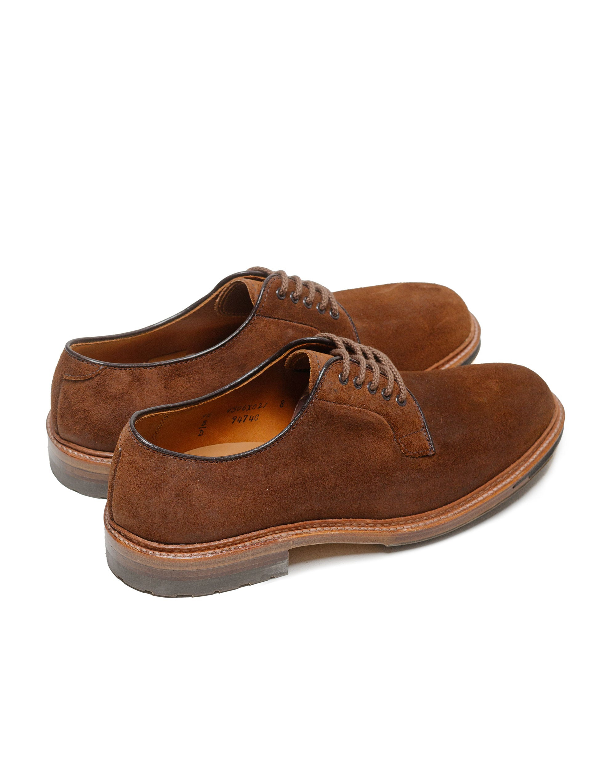 Plain Toe Blucher Reverse Tobacco Chamois 9474C - 3