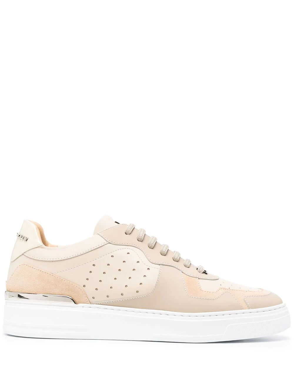 panelled low-top sneakers - 1