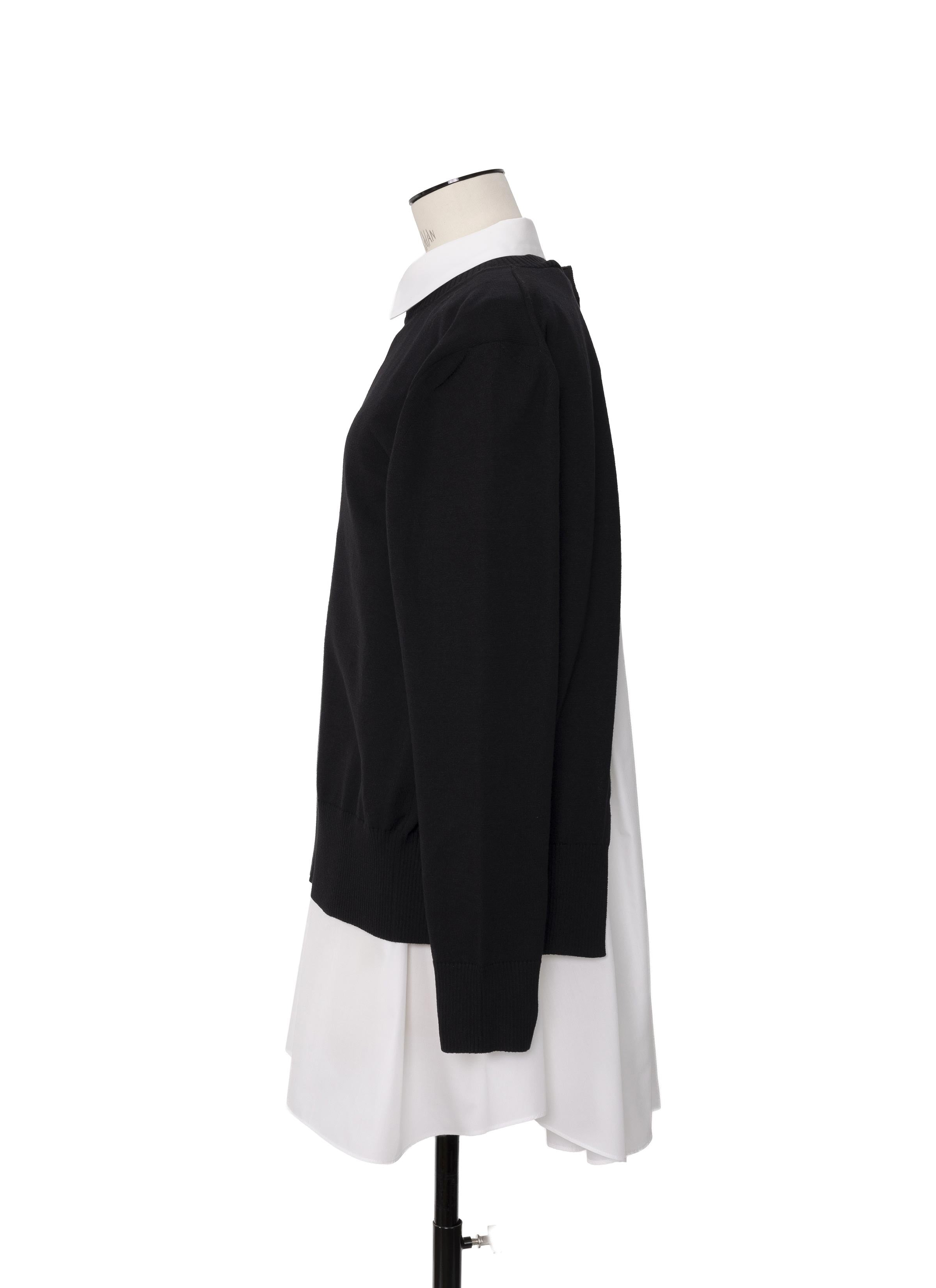 Poplin x Cotton Knit Dress - 2