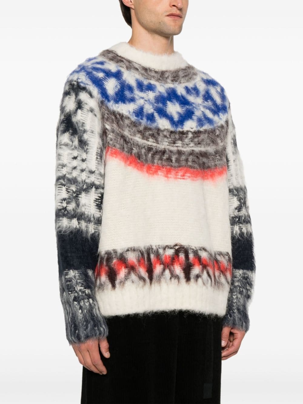 brushed-effect sweater - 3