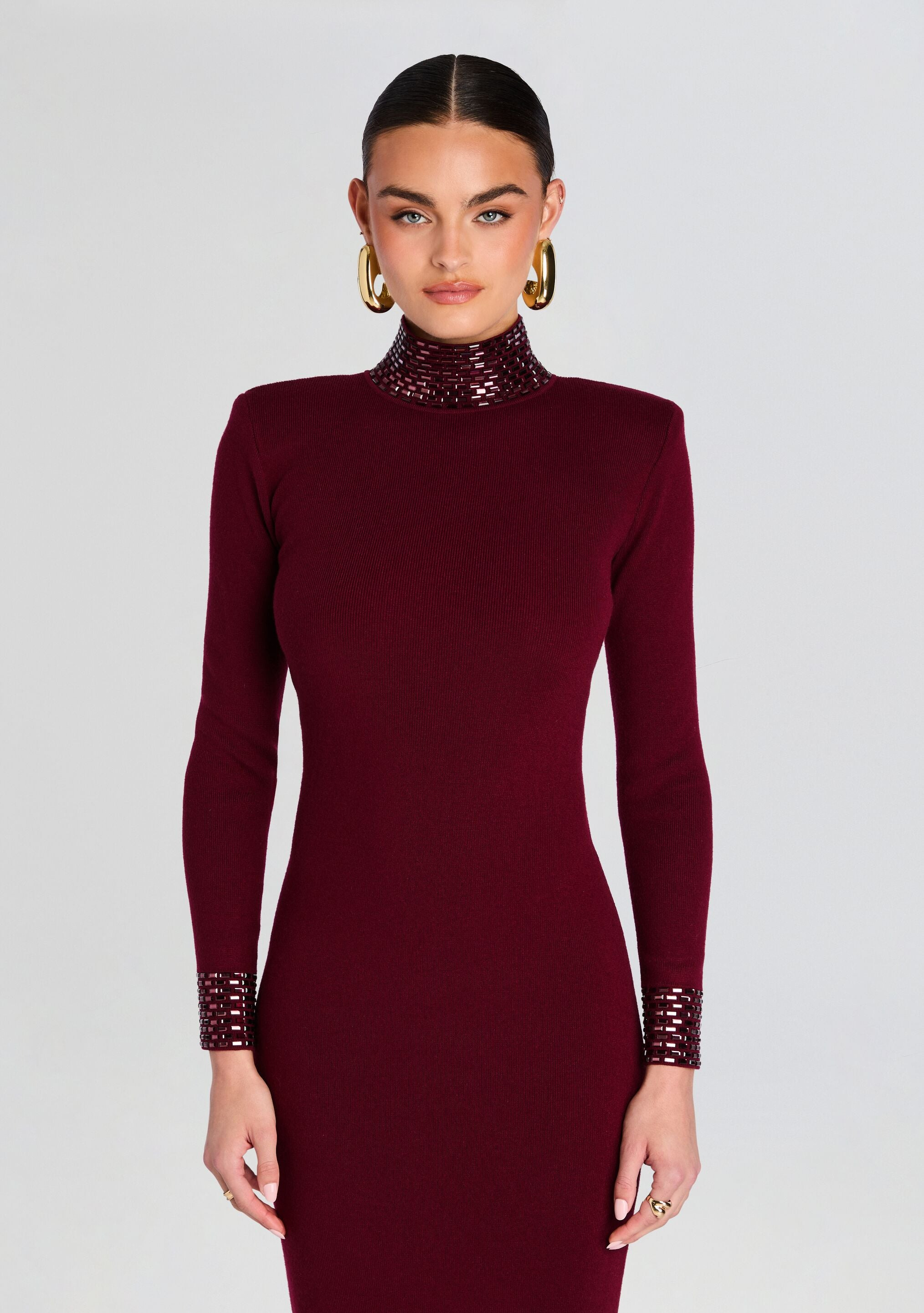 MONROE EMBELLISHED KNIT DRESS - 5