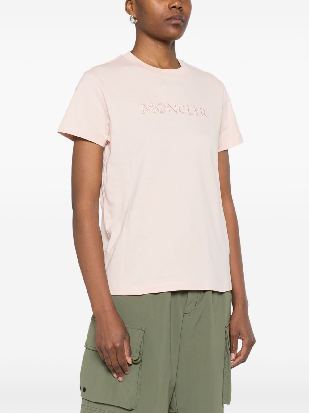 logo-embroidered T-shirt - 3