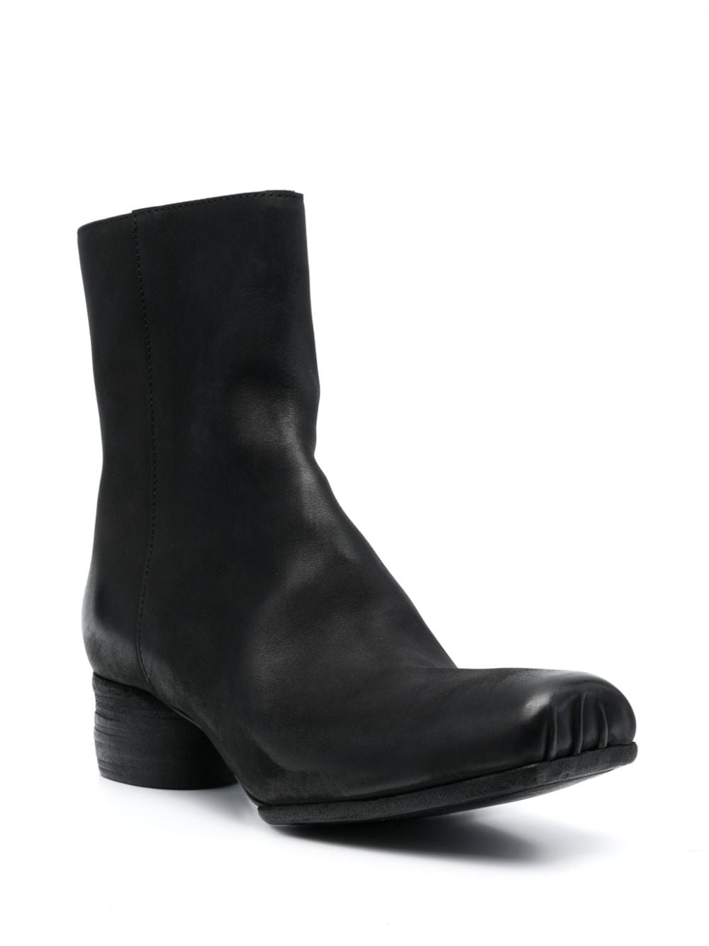 45mm zip-up leather ankle boots - 2