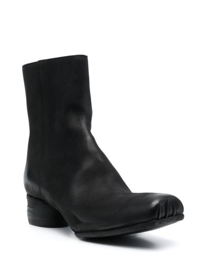 UMA WANG 45mm zip-up leather ankle boots outlook