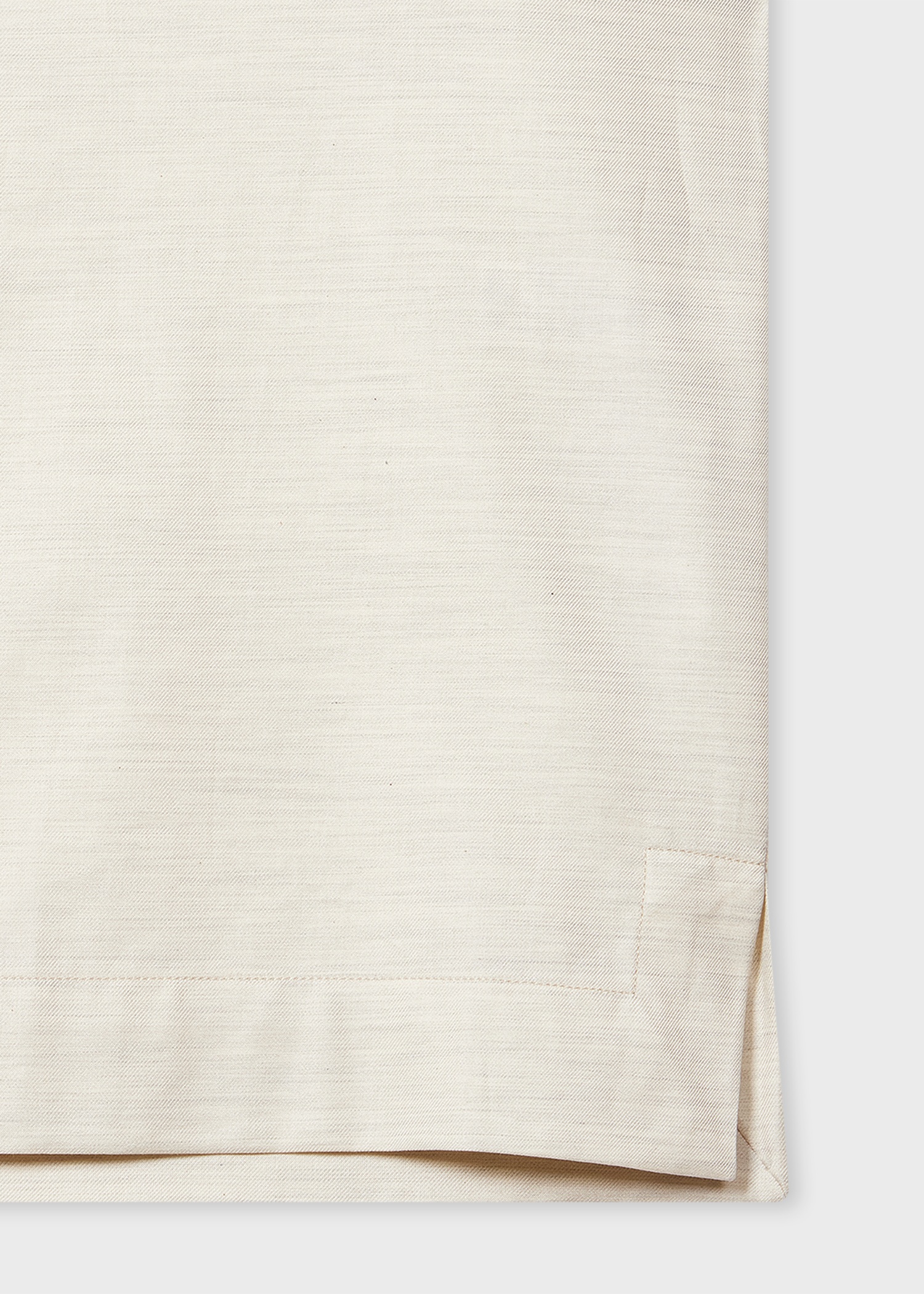 Cream Brushed Cotton-Twill Short-Sleeve Shirt - 5