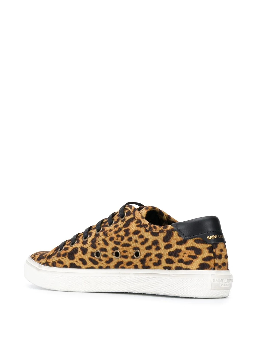 leopard-print lace-up sneakers - 3