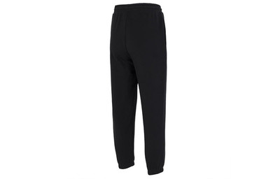 adidas Men's adidas Knit Pants Label Logo Casual Sports Bundle Feet Long Pants/Trousers Autumn Black HZ7023 outlook