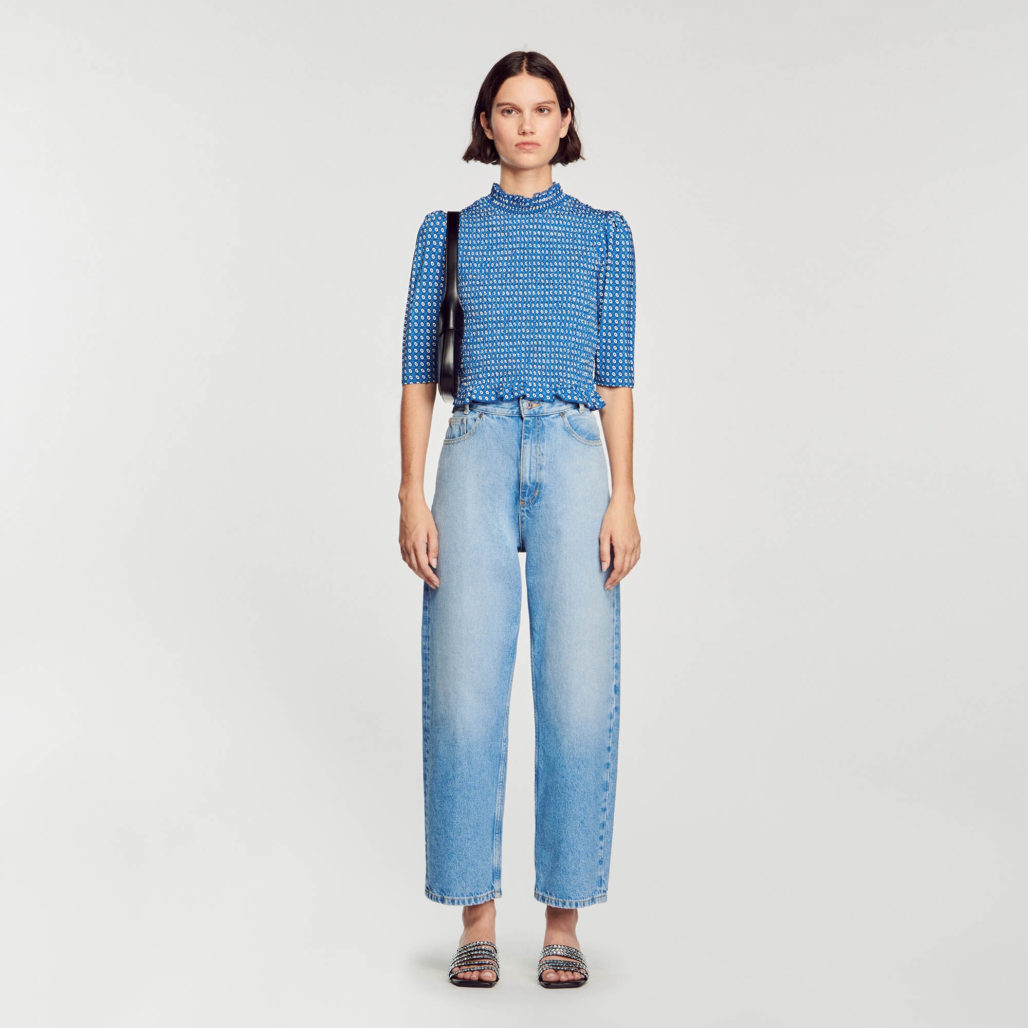 SMOCKED PRINTED TOP - 2