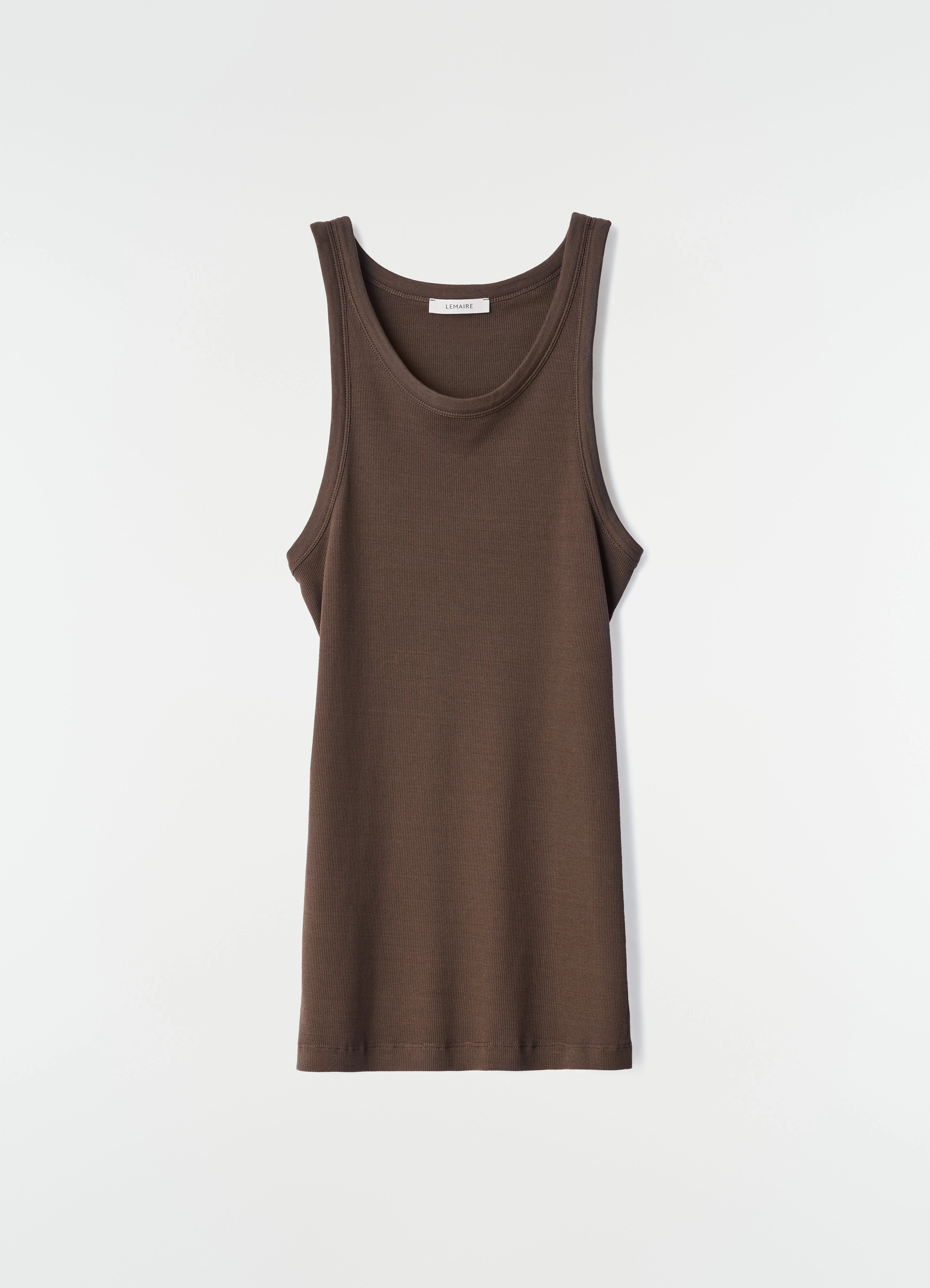 TANK TOP IN RIBBED JERSEY - 1