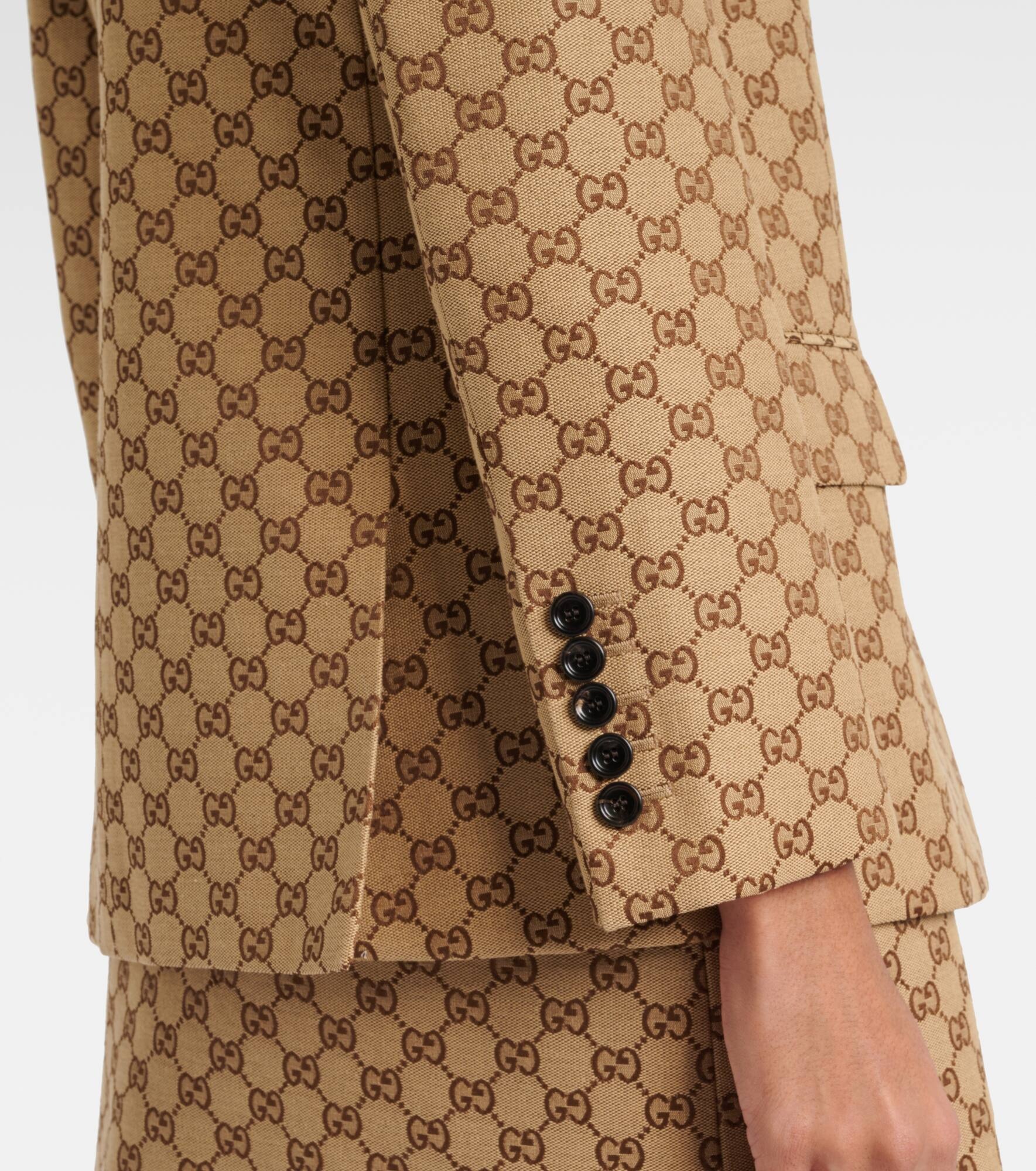 GG Canvas blazer - 5