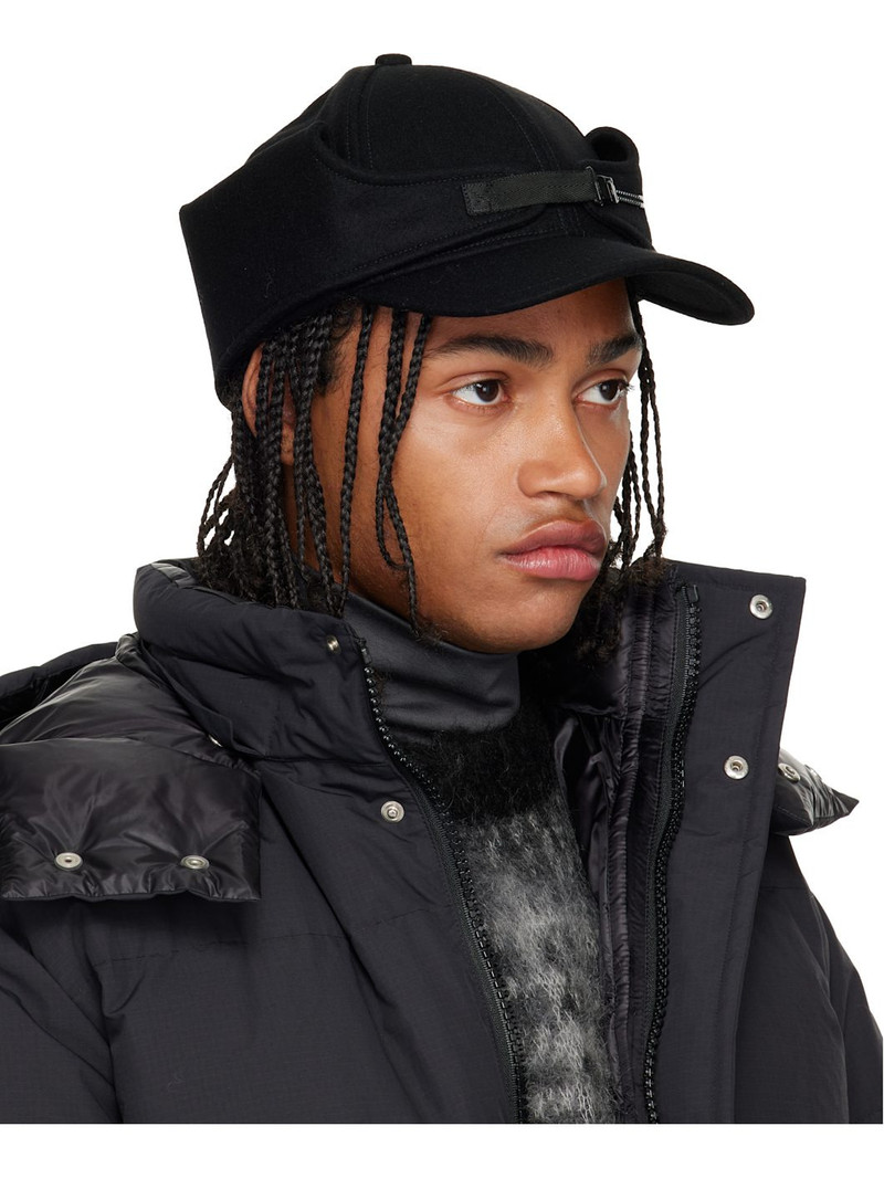 sacai Black Belt Wool Melton Cap outlook