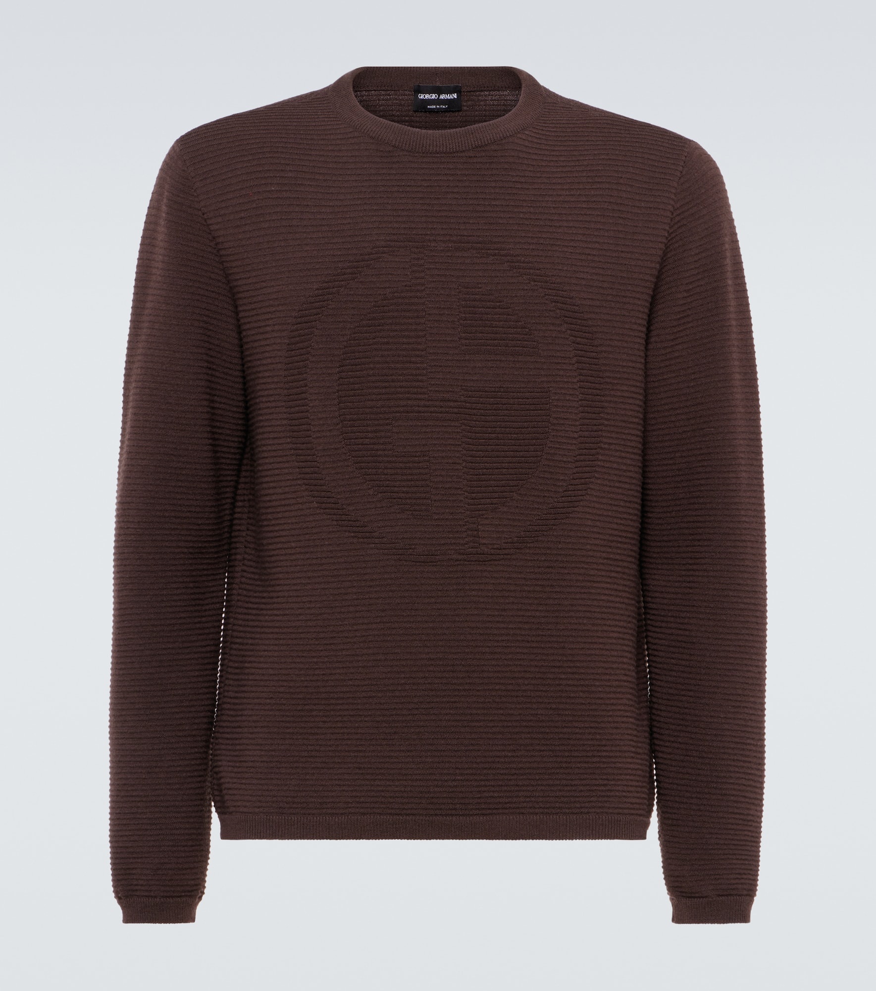 Logo wool-blend sweater - 1