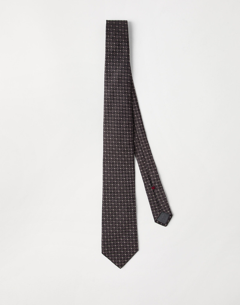 Silk jacquard tie 1