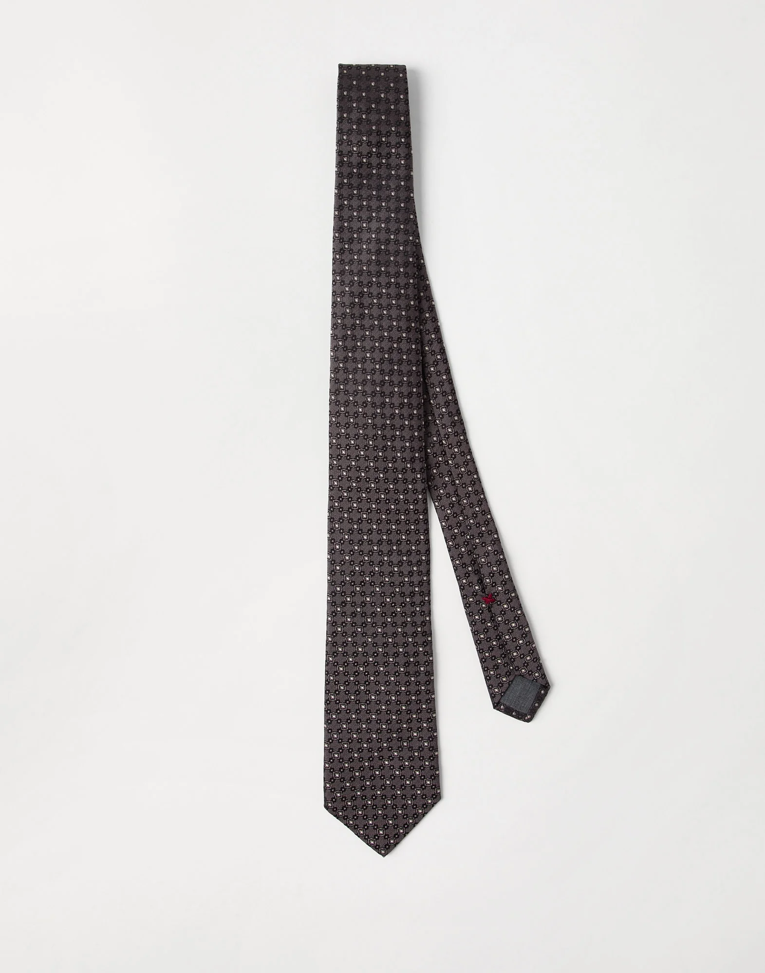 Silk jacquard tie - 1