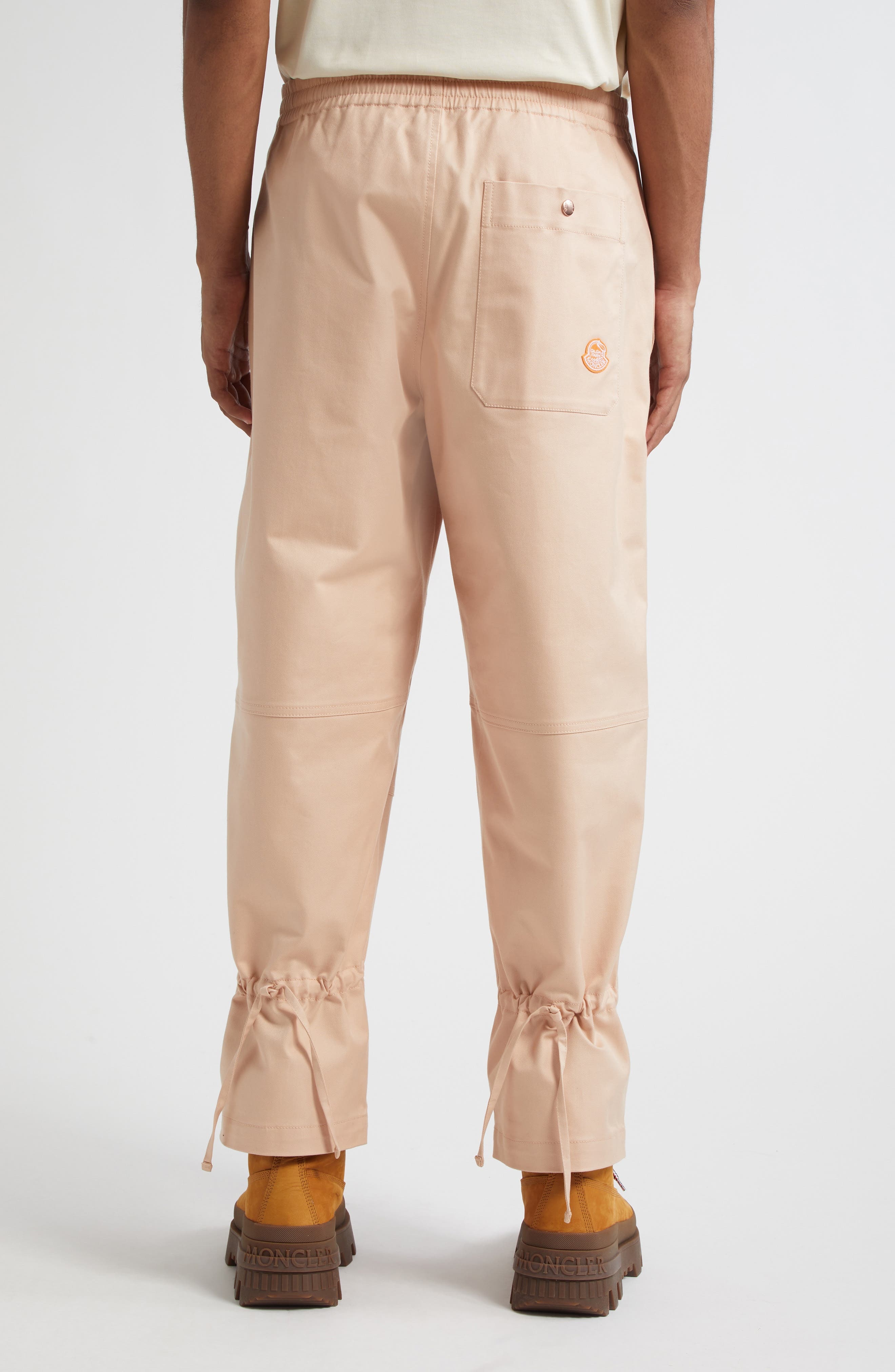 Moncler x Gilga Farm by Donald Glover Gabardine Pants in Peach at Nordstrom - 3
