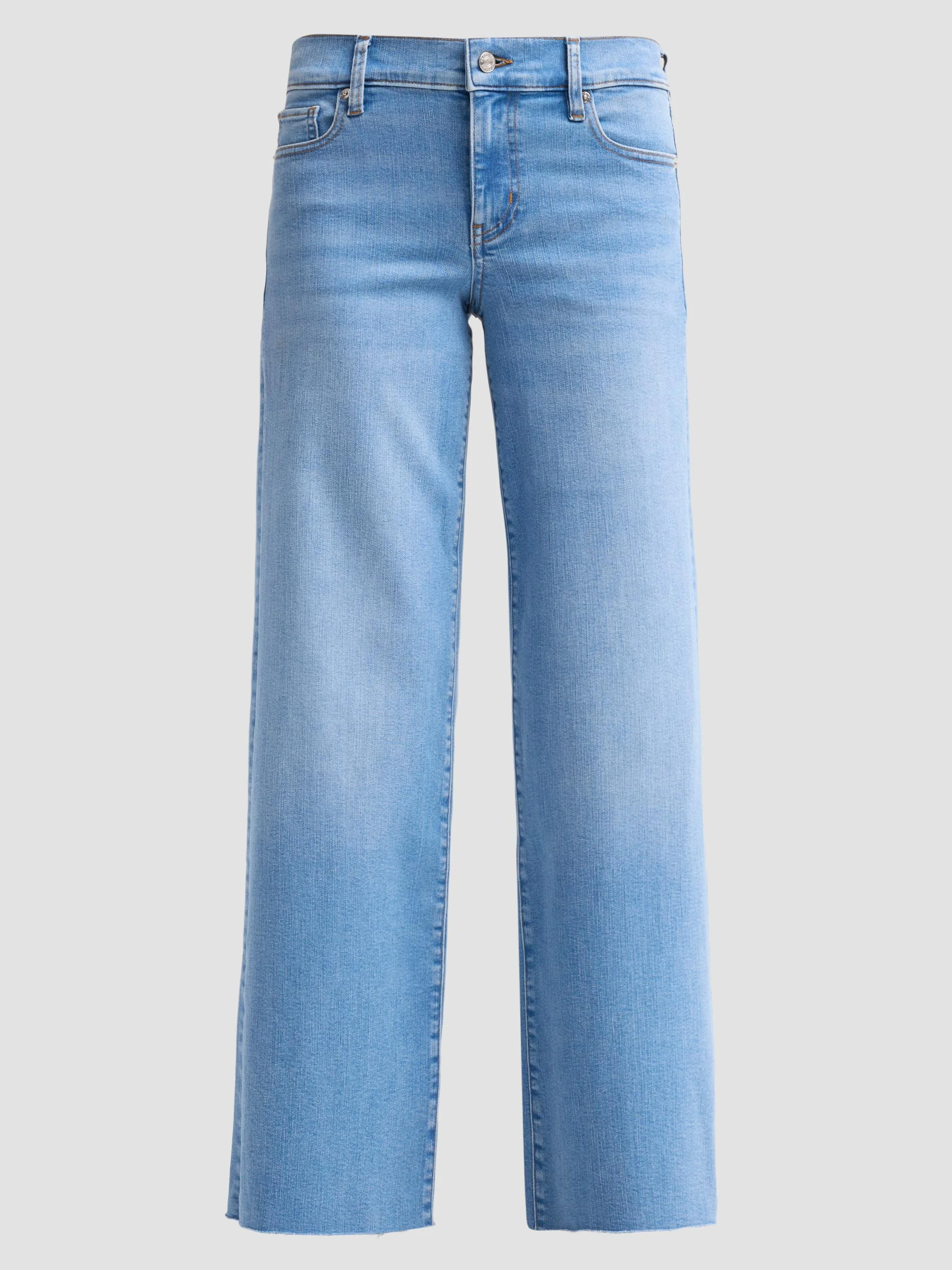 Women's Low-Rise Le Slim Palazzo Jeans - Honeymoon Raw Fray - 1