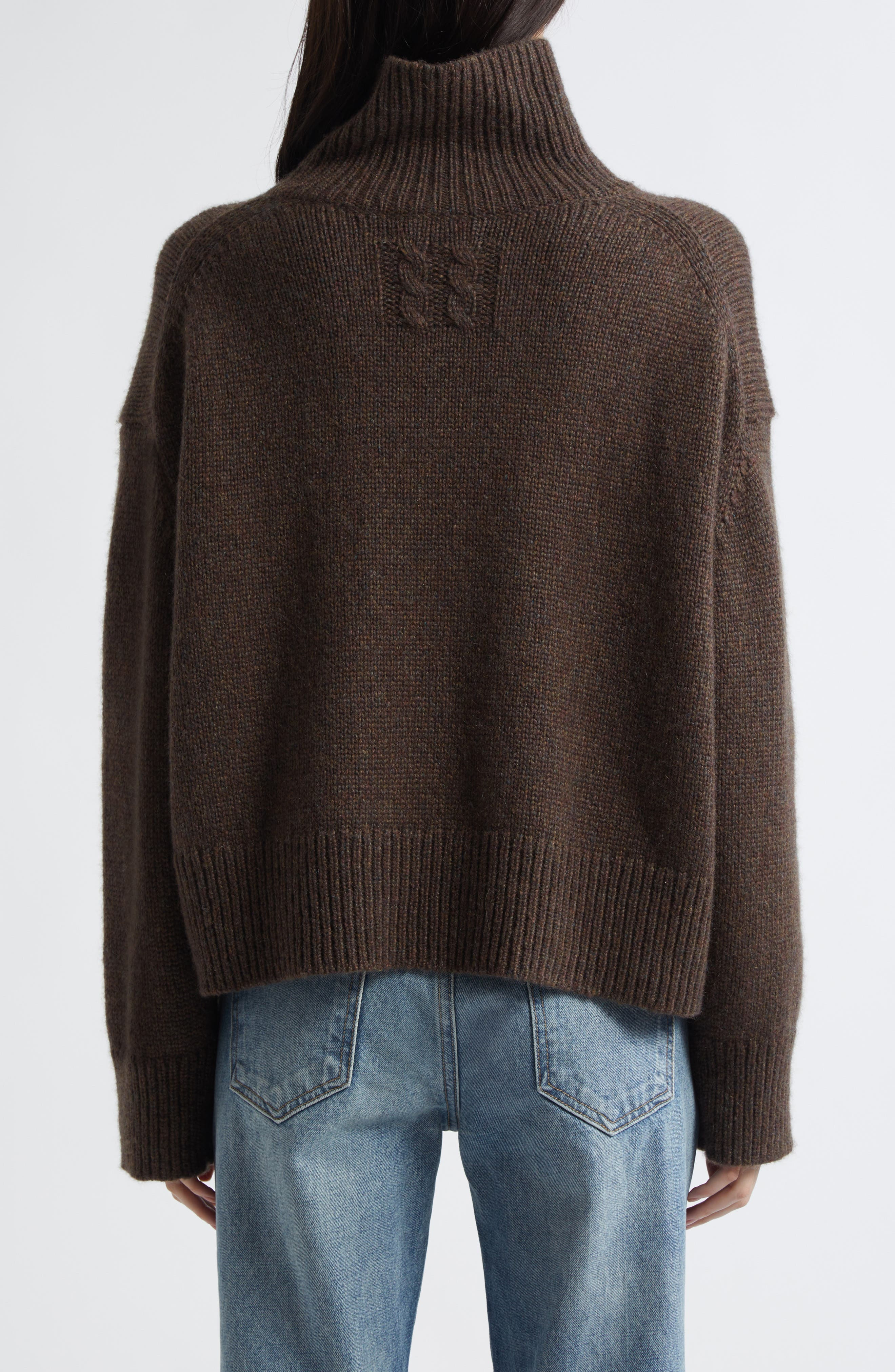 Nili Lotan Tabitha Cashmere Turtleneck in Redwood Melange at Nordstrom - 3