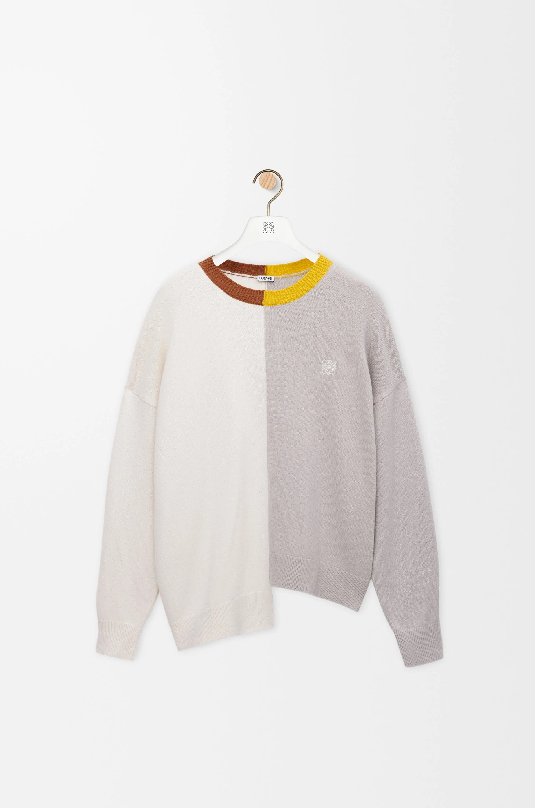 Asymmetric sweater in wool - 1