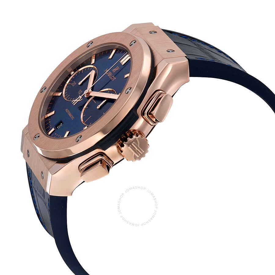 Hublot Classic Fusion Automatic Blue Sunray Dial 18kt King Gold Men's Watch 521.OX.7180.LR - 2