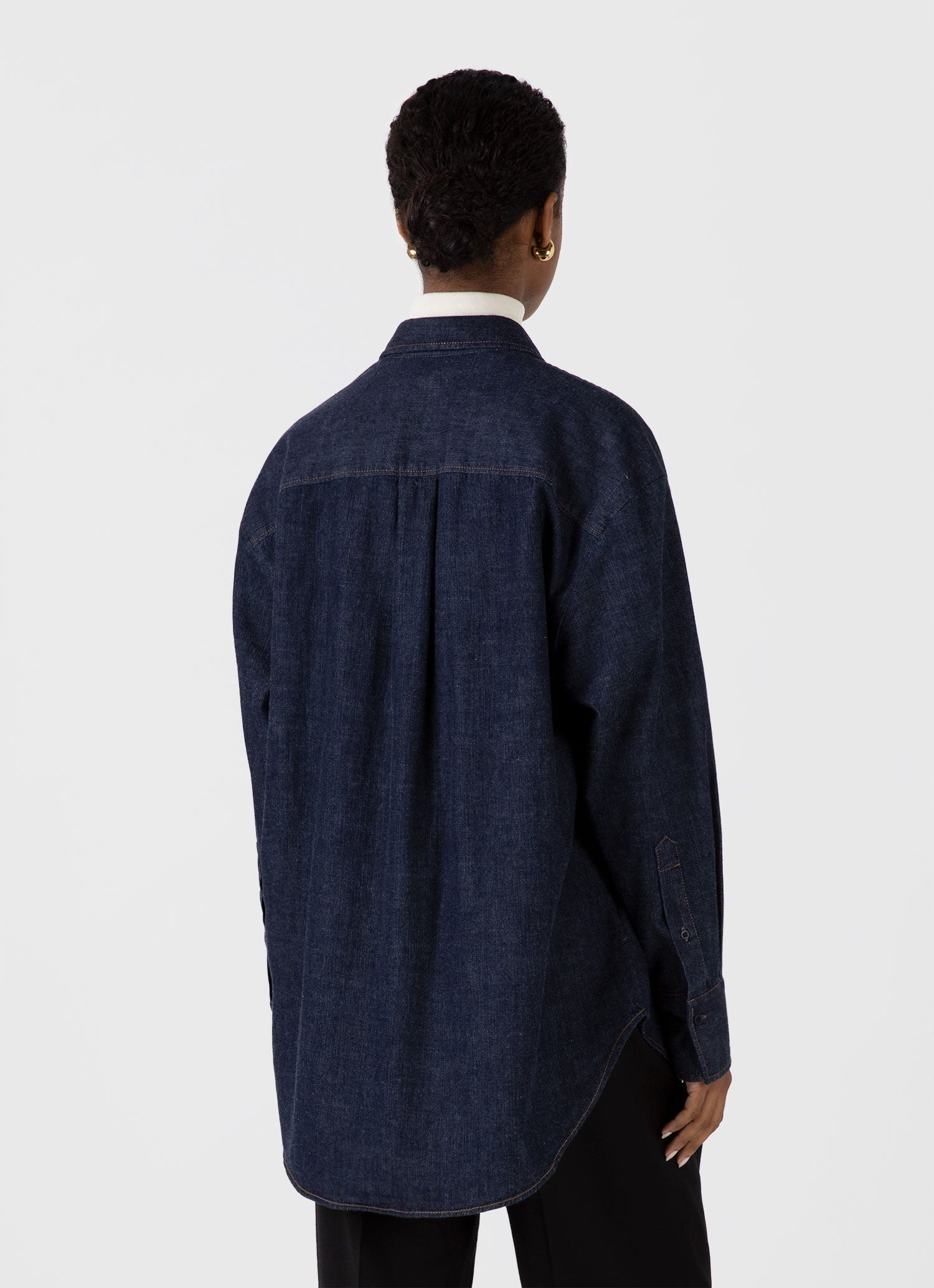 Oversized Denim Shirt - 3