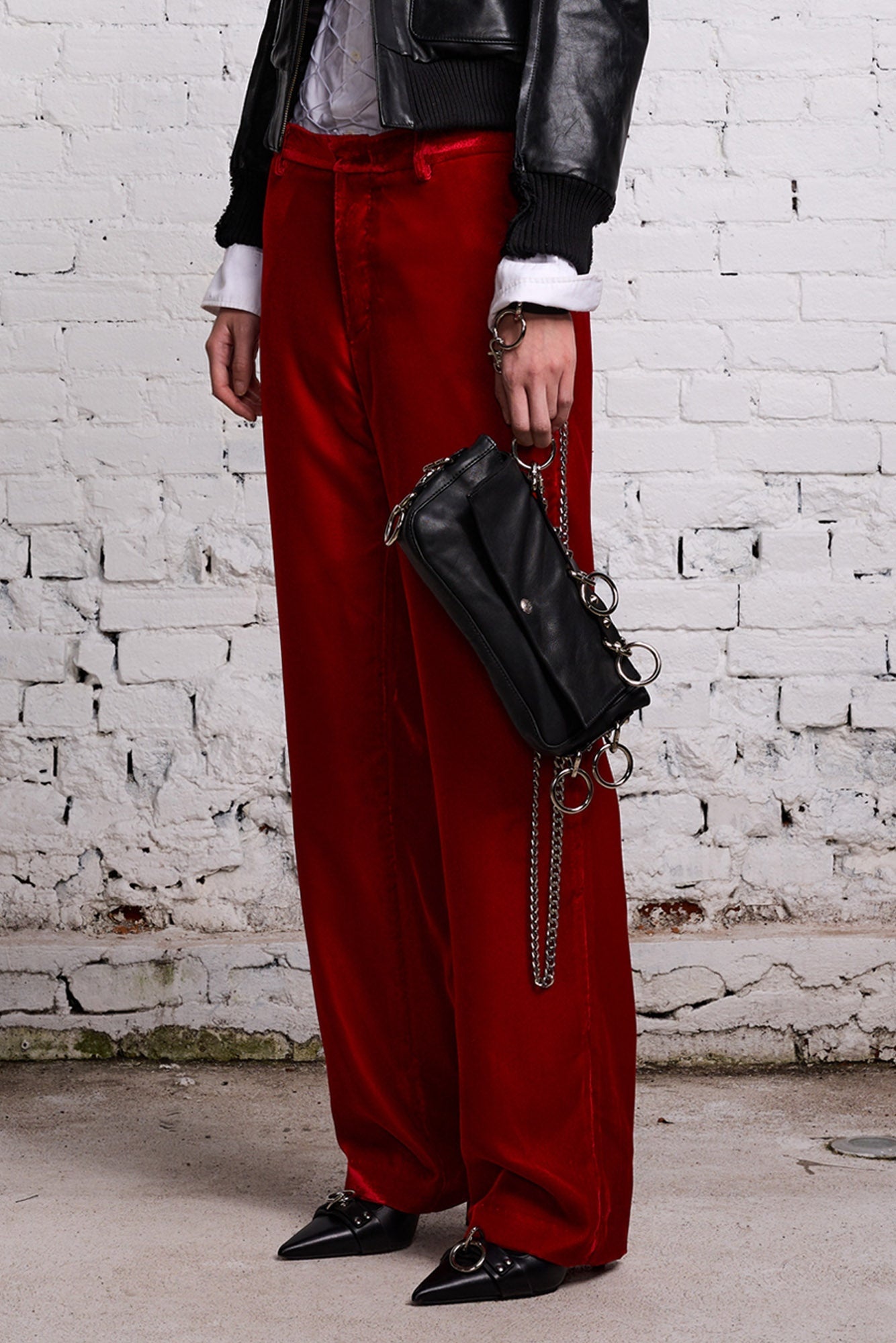 LEMMY TROUSER - RED VELVET - 2