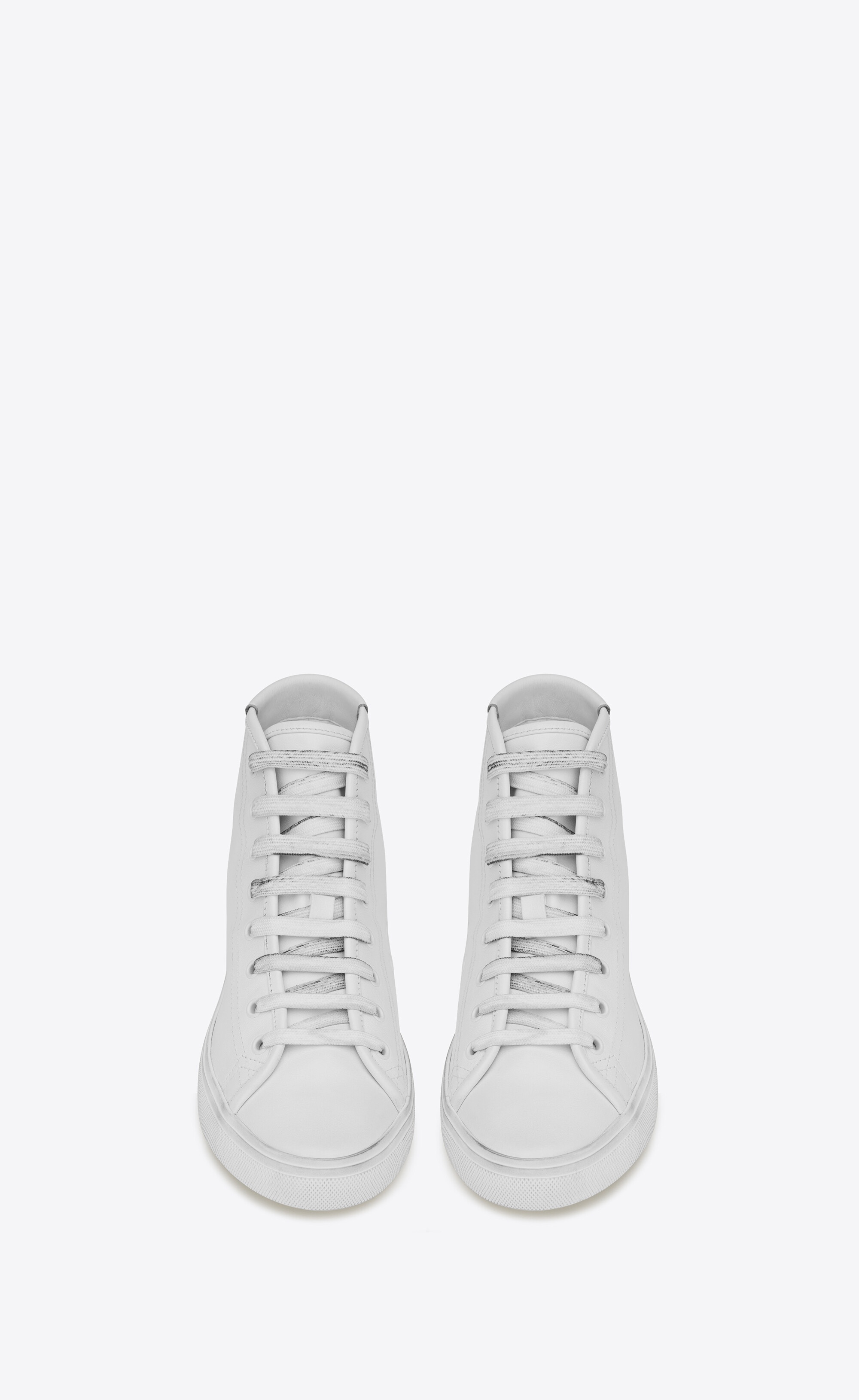 malibu mid-top sneakers in smooth leather - 2