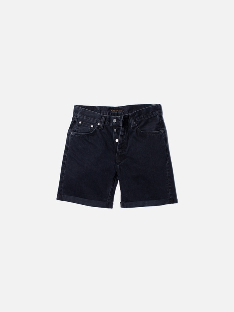 Nudie Jeans Josh Shorts Black Ink outlook