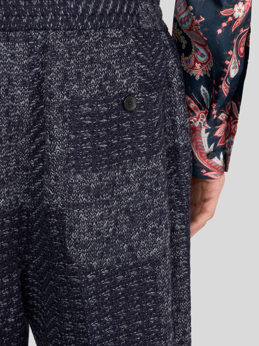 WOOL-BLEND PATCHWORK TROUSERS - 3