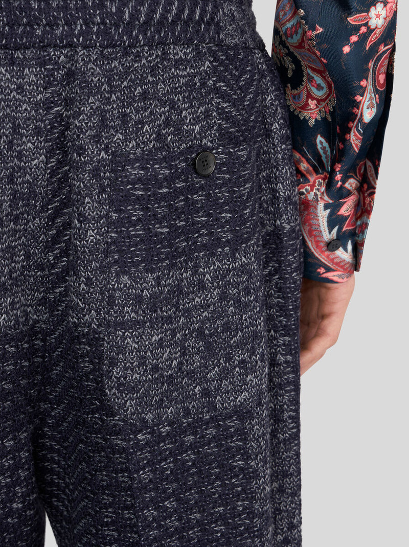 Etro WOOL-BLEND PATCHWORK TROUSERS outlook