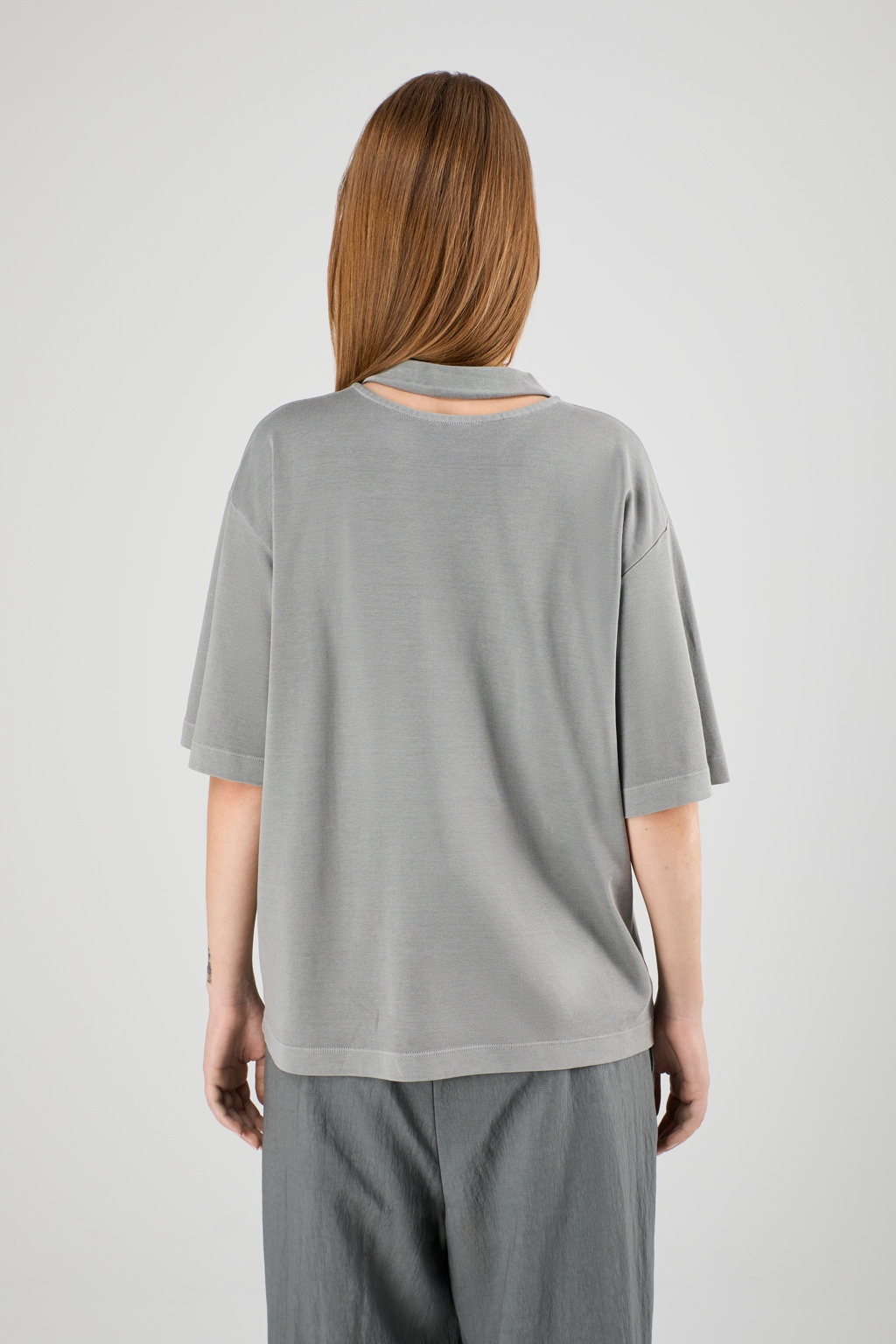 Gray Mineral Dye Boxy T-Shirt - 3