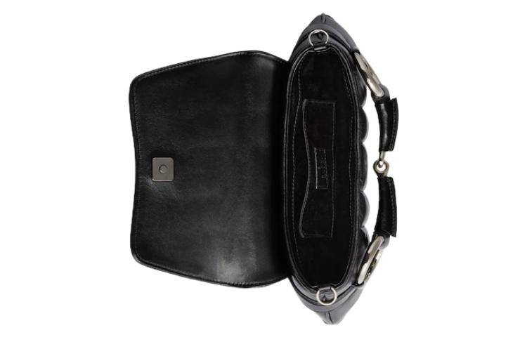 (WMNS) Gucci Horsebit Chain Small Shoulder Bag 'Black' 764339-AACU1-1000 - 7