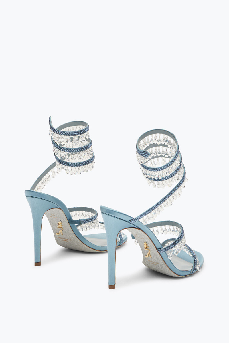 RENE CAOVILLA Chandelier Powder Blue Sandal 105 outlook