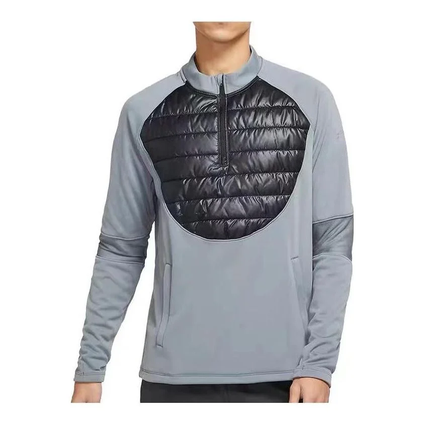 Nike Splicing Stand Collar Long Sleeves Jacket Men's Grey DC9169-084 - 1