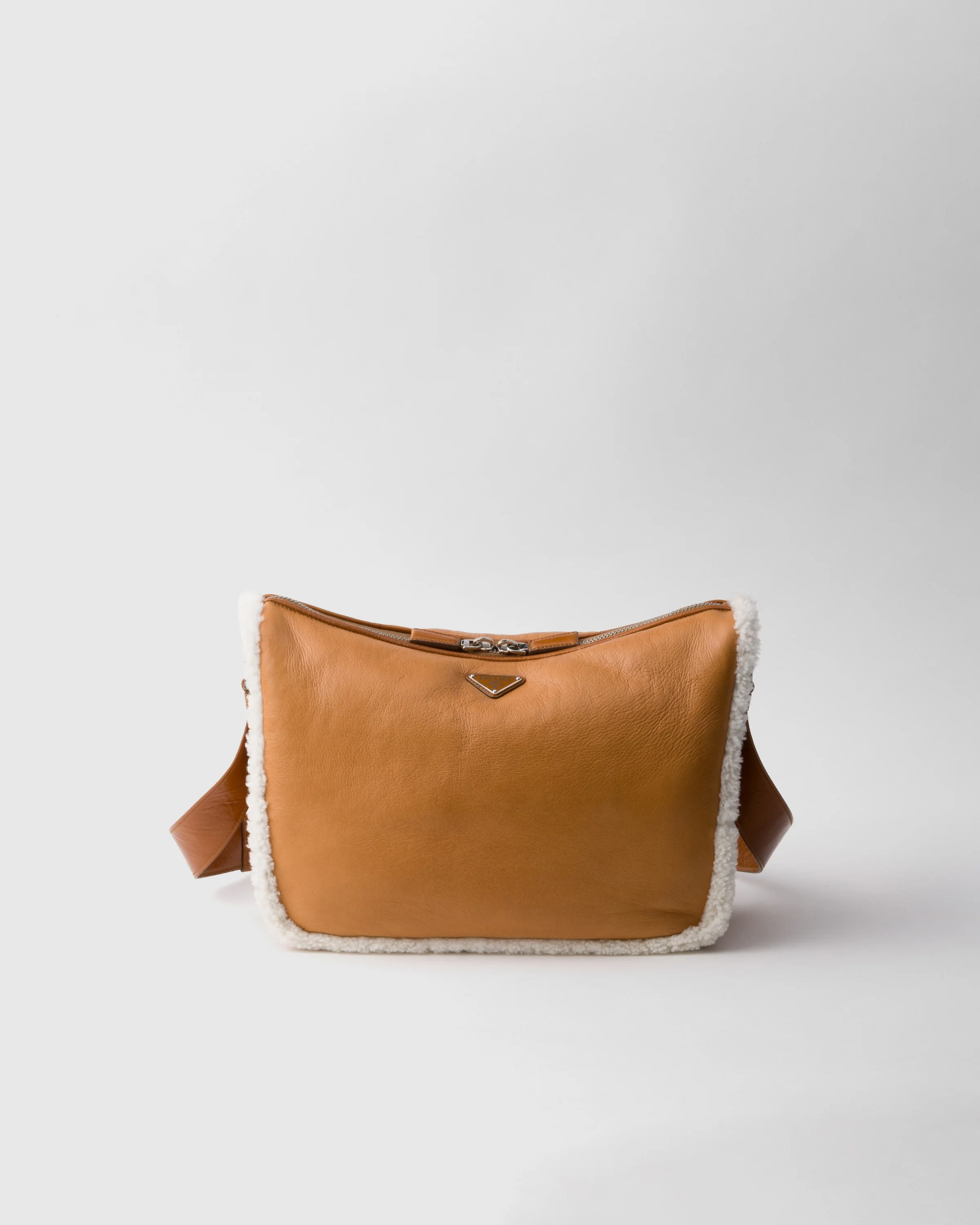 Shearling shoulder bag - 1