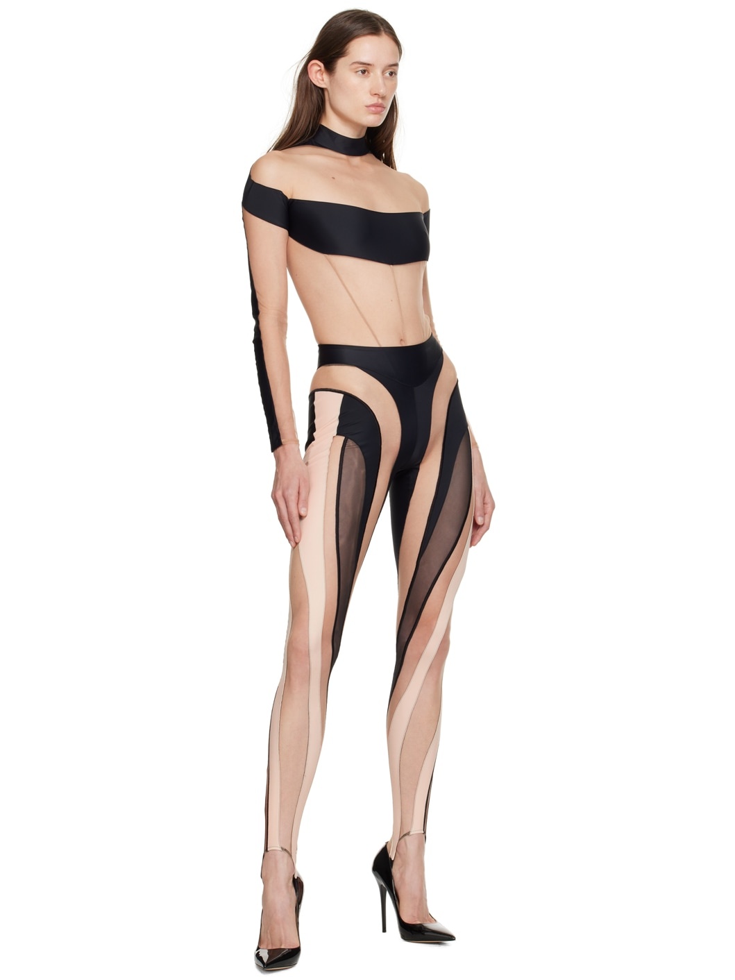 Black Illusion Bodysuit - 5