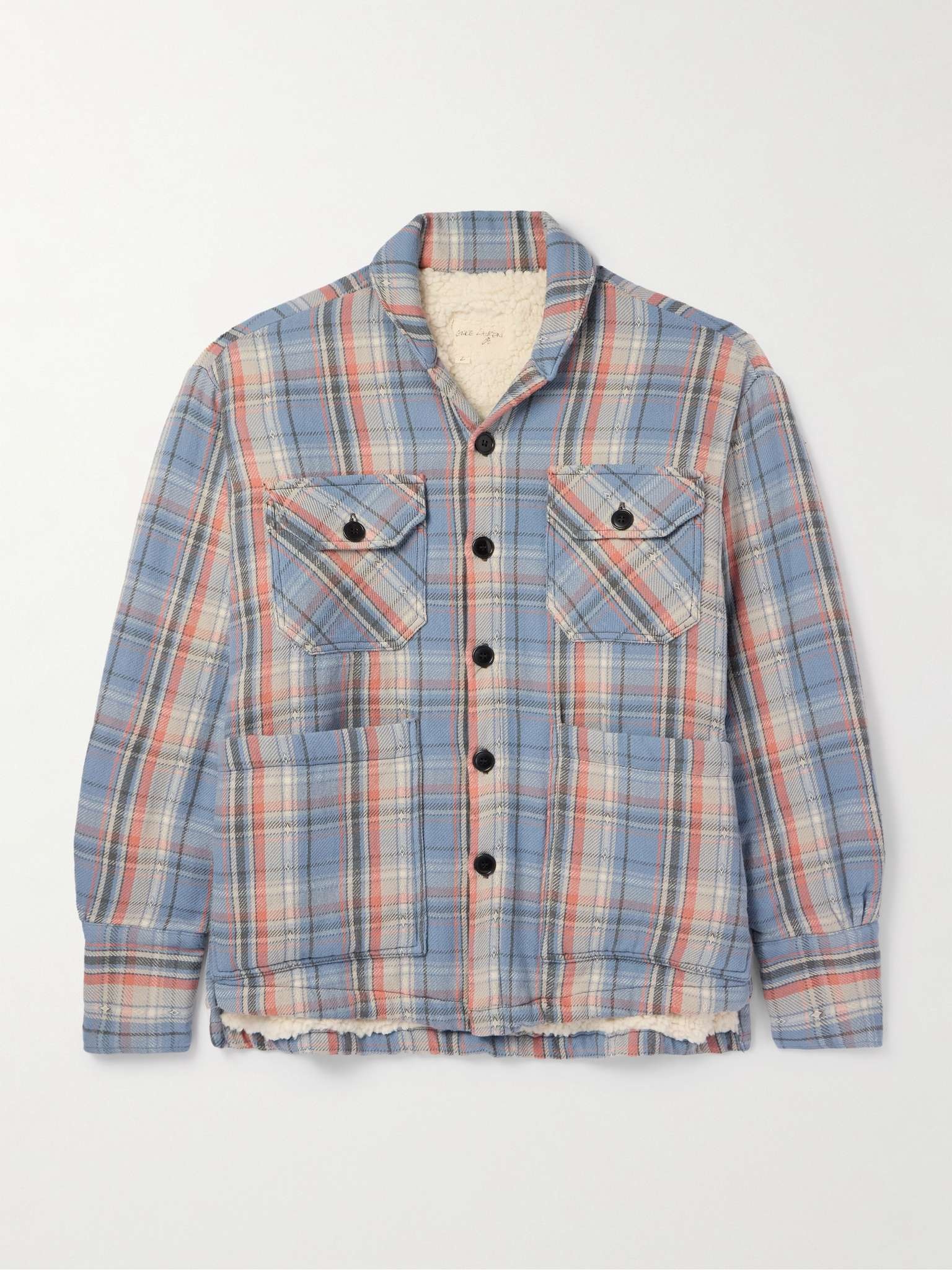 Checked Cotton-Flannel Overshirt - 1