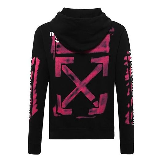 Off-White Stencil Arrow Hooded Sweatshirt 'Black' OMBB034R190030151028 - 2