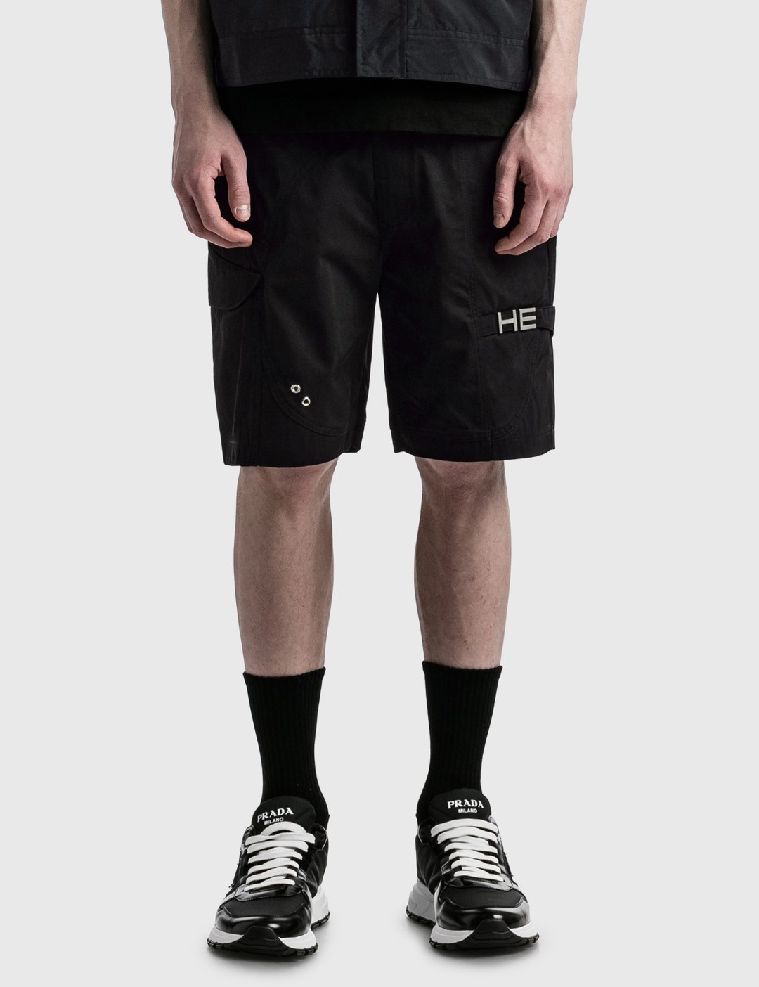 MINIMAL TWILL CARGO SHORTS - 3